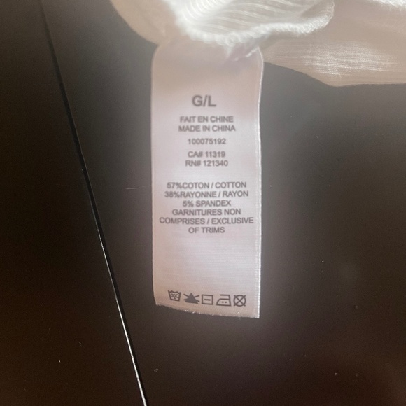 Cap-Sleeve White Tee - Picture 4 of 5